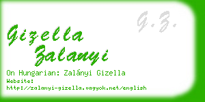 gizella zalanyi business card